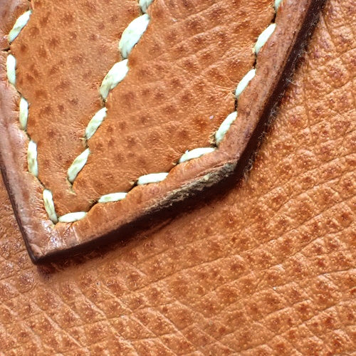 バーキン25 ヴォーエプソン パラジウム金具 コニャック シルバー金具 □J刻印