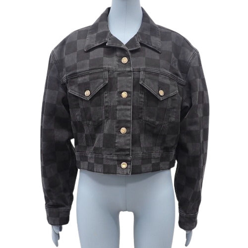 Damier Denim Jacket 2022 Size 40 RW222J Denim Jacket Apparel Fashion