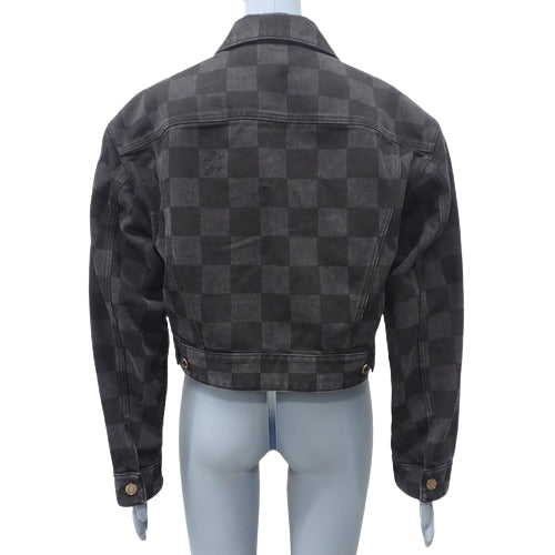 Damier Denim Jacket 2022 Size 40 RW222J Denim Jacket Apparel Fashion