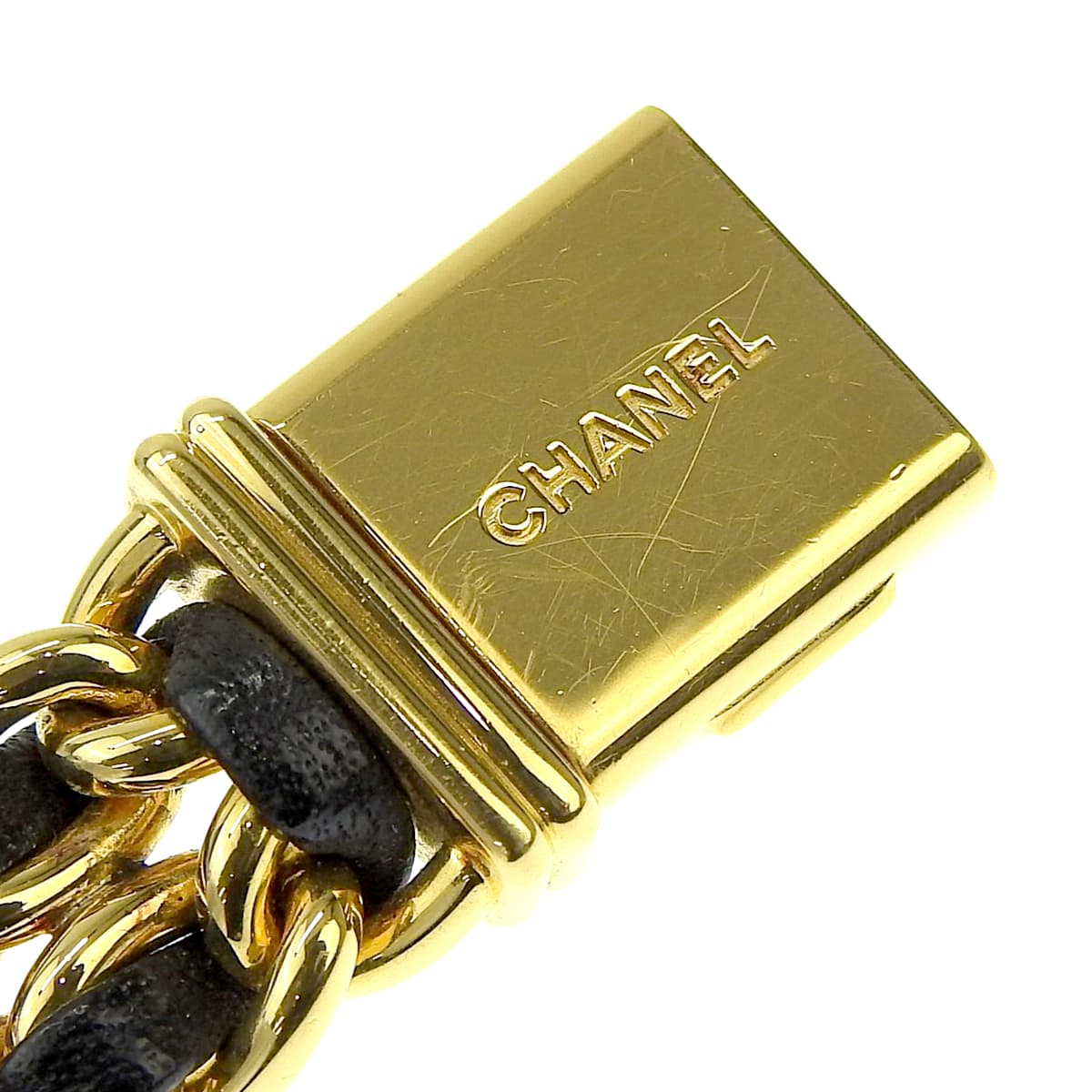 プルミエール L H0001 GP/革 ブラック クオーツ