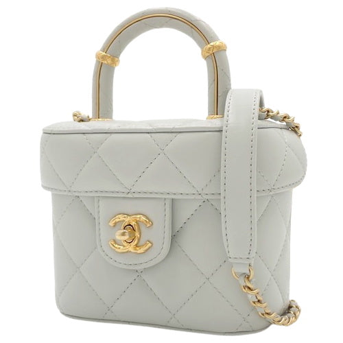 マトラッセ バニティ チェーンショルダーバッグ ラムスキン AS3973