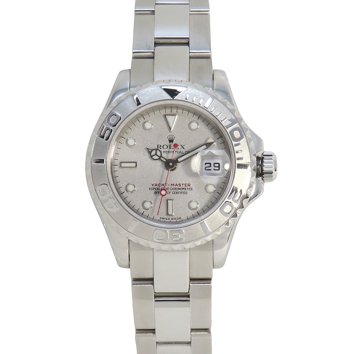 ヨットマスター 169622 PT/SS K番 シルバー 自動巻き レディース