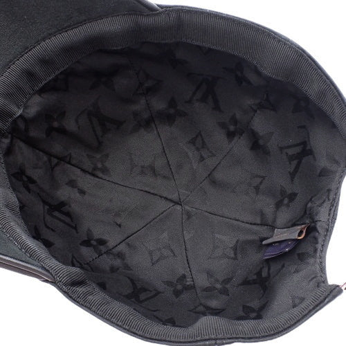 モノグラム キャップ・LV ファースト アパレル ファッション ベースボールキャップ レザー キャンバス ノワール M7088M