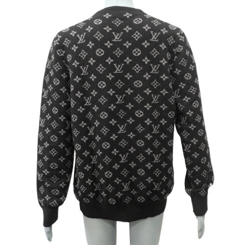 ハーフアンドハーフクルーネックニット XL