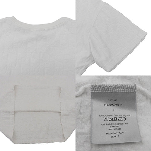 オブリーク ジャカードTシャツ 2021年 パイル アパレル ファッション L コットン 113J692A0614_C020
