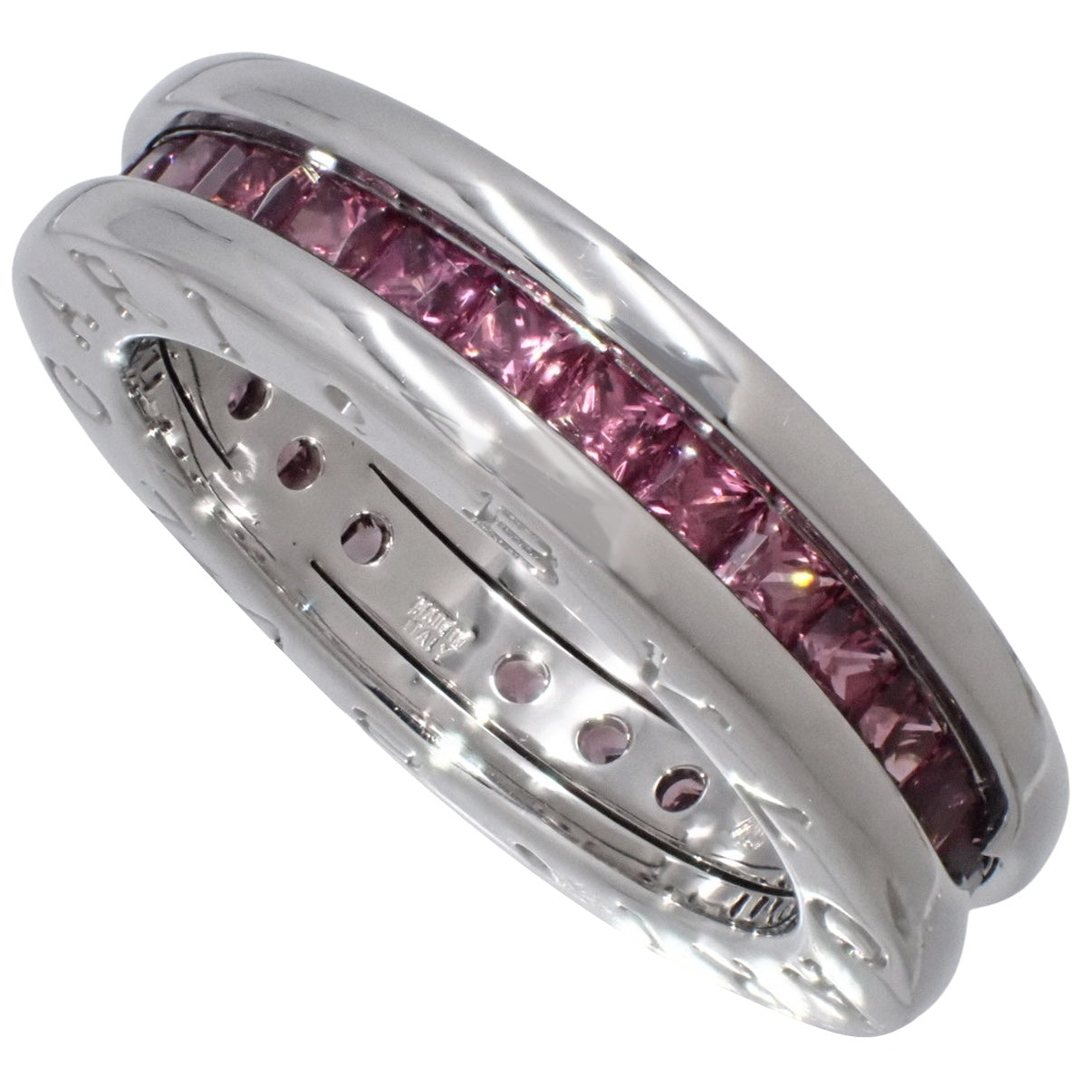 B.zero1 Ring Garnet K18 White Gold WG