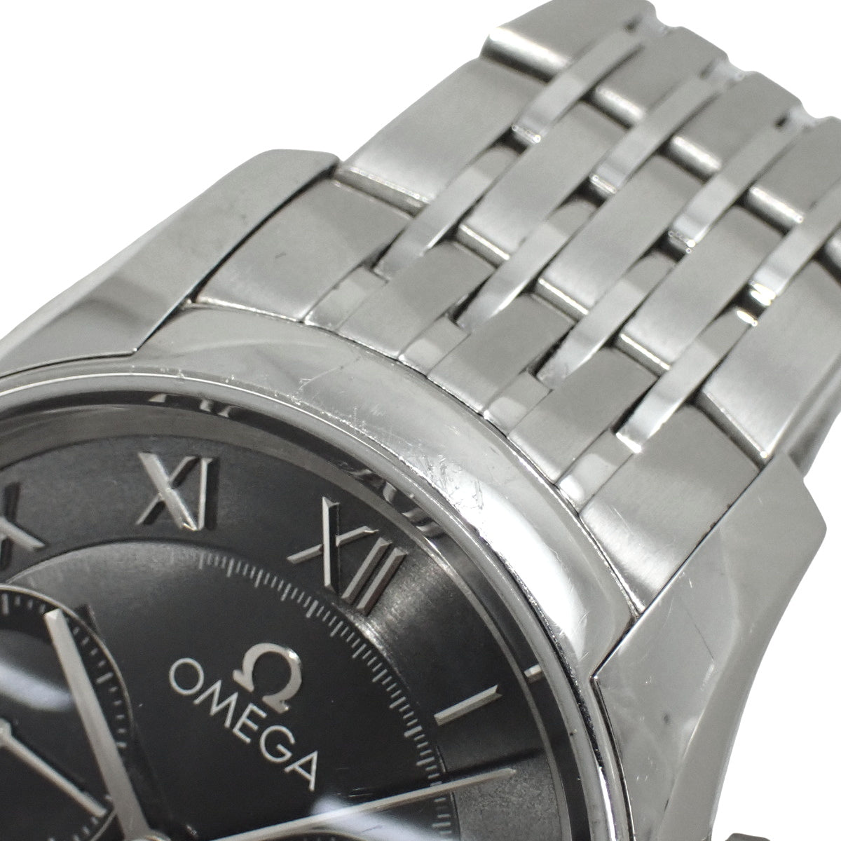 [Warranty included] 431.10.42.51.01.001 De Ville Co-Axial Chronograph Stainless Steel Automatic Black