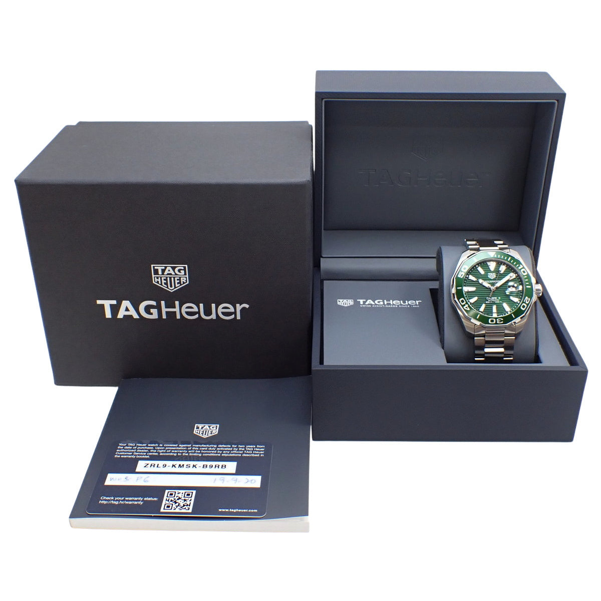 [Warranty included] WAY201S Aquaracer Caliber 5 Stainless Steel Automatic Green