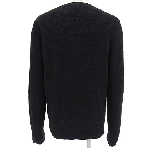 Damier knit large sweater