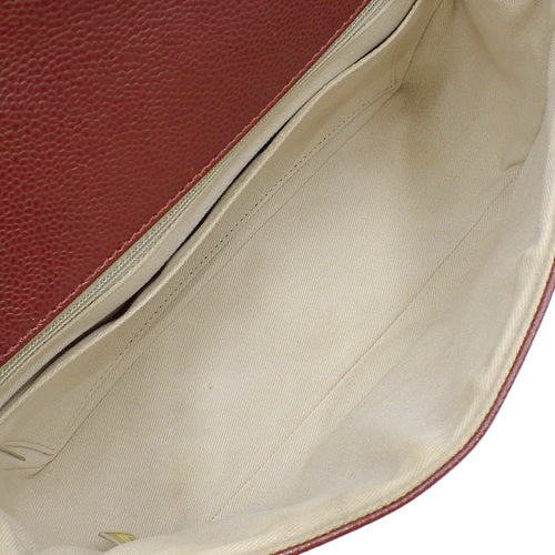 Coco Mark Chain Shoulder Bag in Caviar Skin