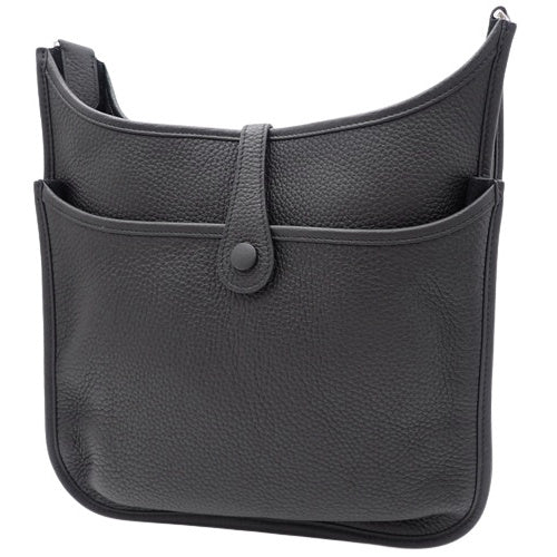 Evelyn 3 PM Evelyn Taurillon Clemence leather strap with palladium hardware and U stamp