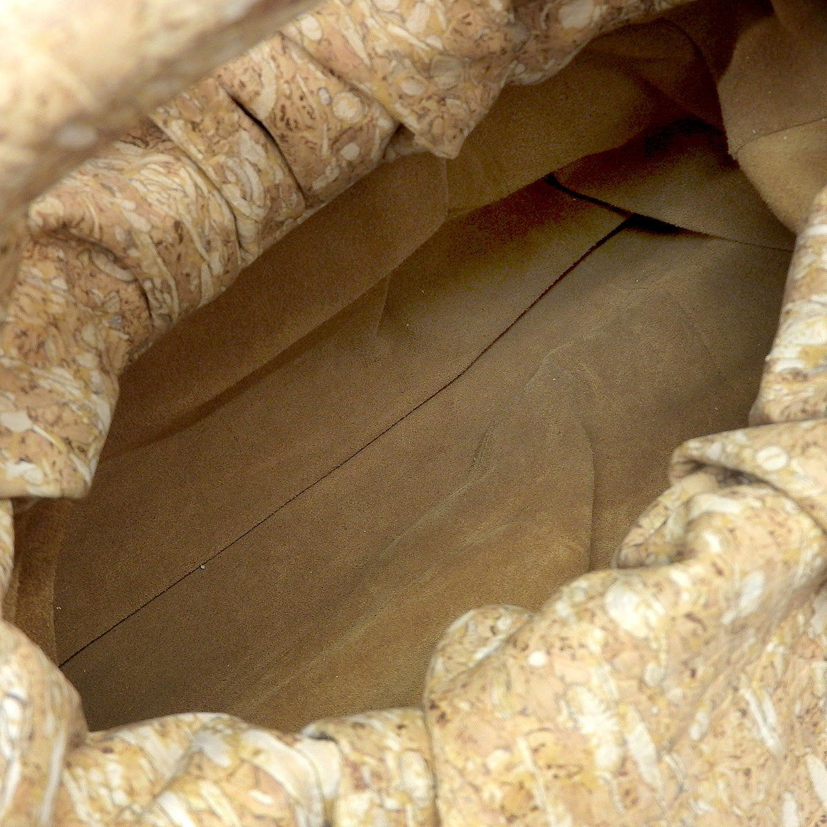 手拿单肩包，软木米色，610524