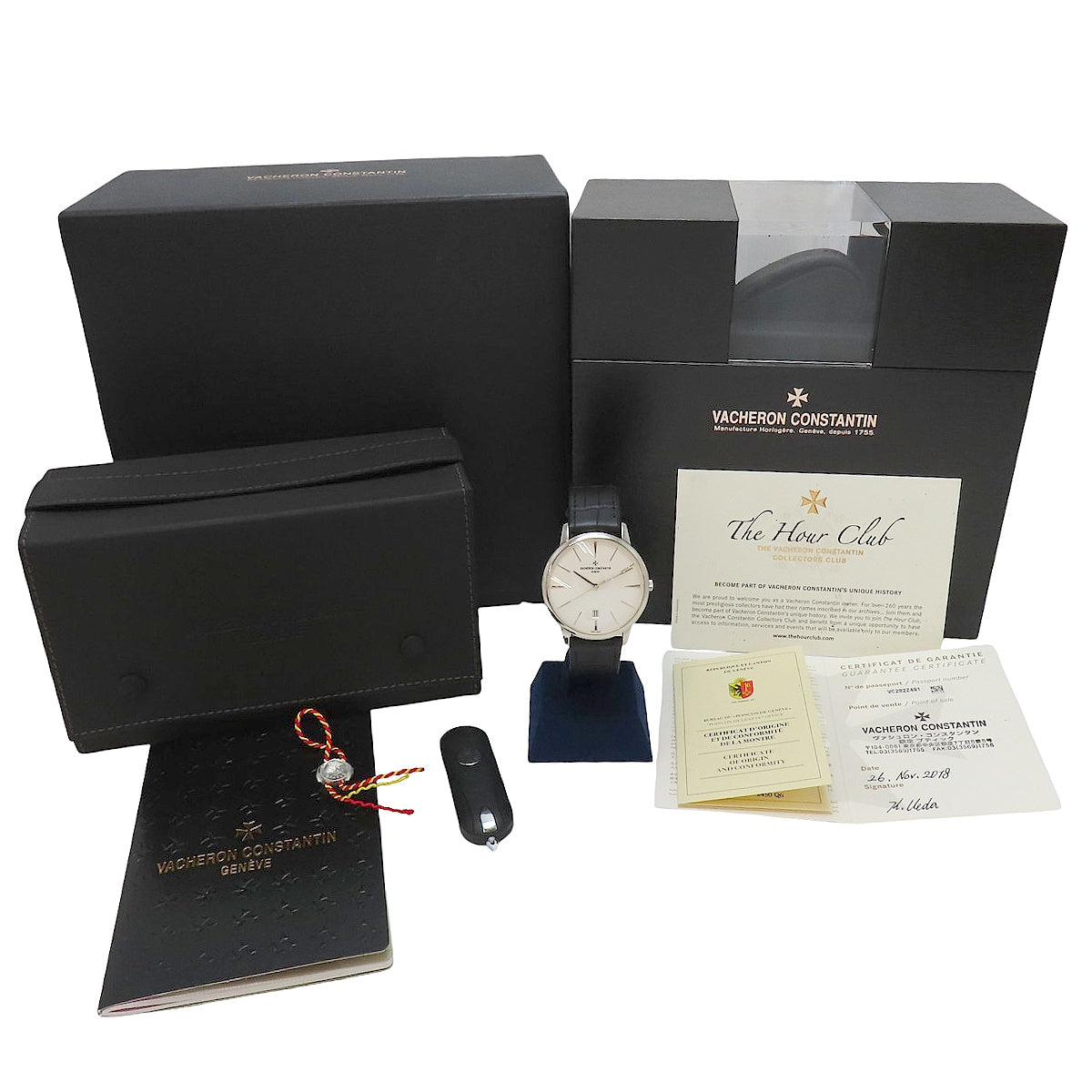 传承系列自动腕表 85180/000G-9230 WG/皮革 自动上链 白色