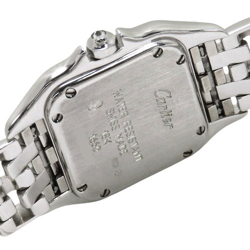 Panthere SM WG Quartz White Double Diamond Bezel