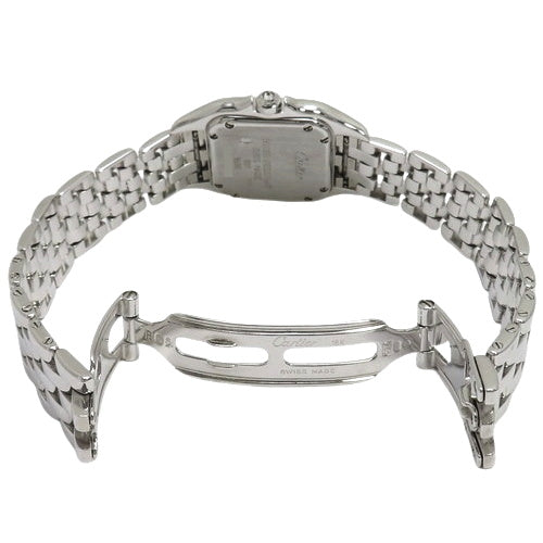 Panthere SM 白金石英白色双钻表圈