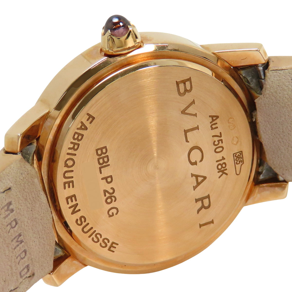 BBLP26G Bvlgari Bvlgari PG Quartz White 12PD Shell Dial