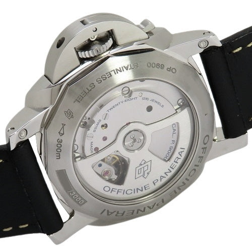 PAM00359 Luminor 1950 3 Days SS/Leather Automatic Black