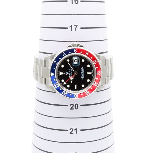 [Warranty included] 16710 GMT-Master II Stainless Steel SS K Serial (2001) Automatic Winding Red and Blue Bezel Purchased December 2003 Black Silver
