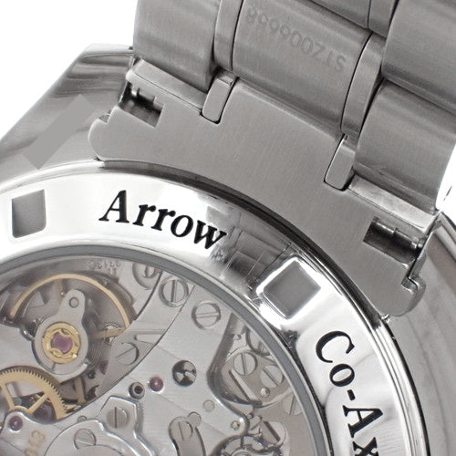 321.10.42.50.01.001 超霸系列 宽箭头 不锈钢 自动上链 黑色