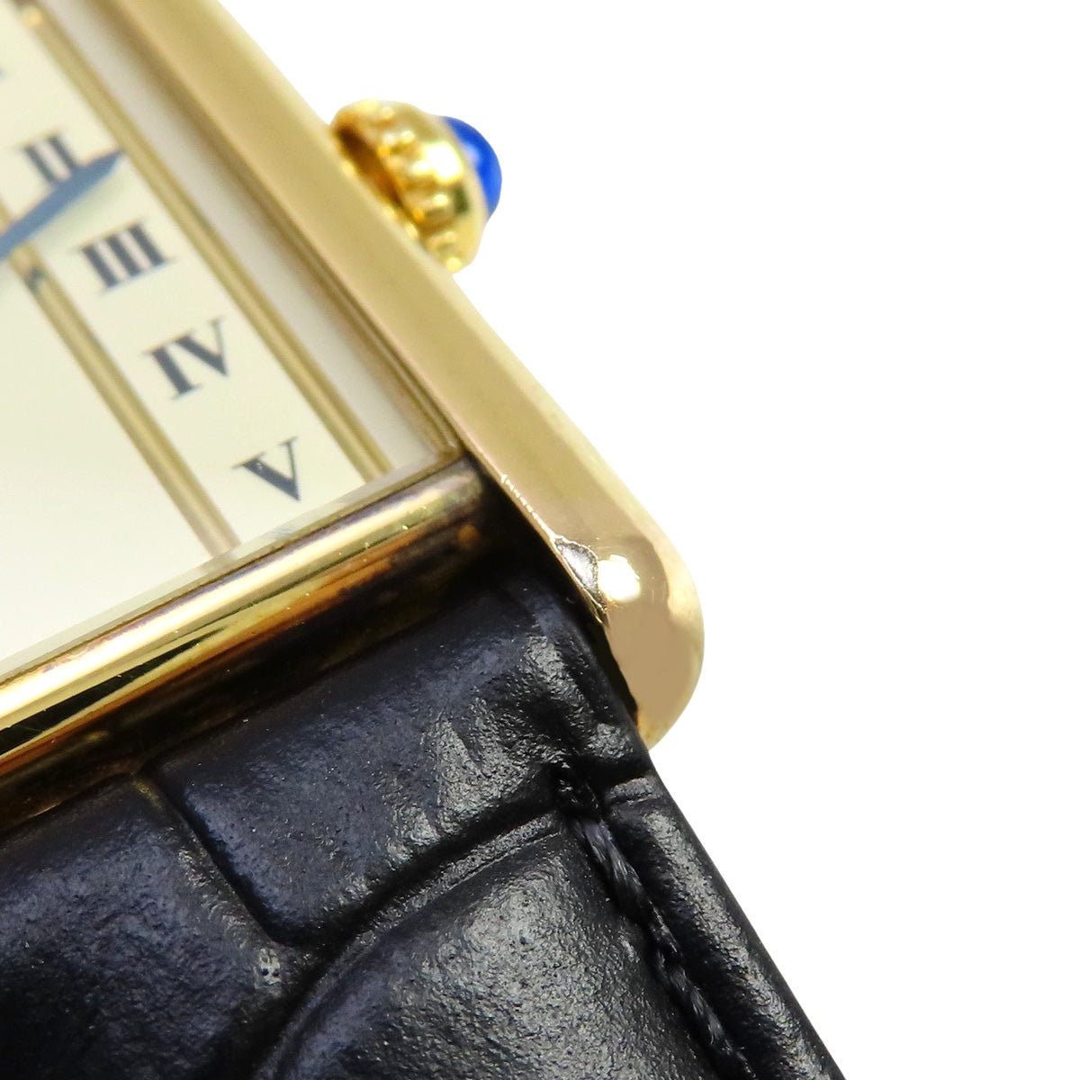 W1003053 Mast Tank SM Vermeil GP/皮革石英灰白色