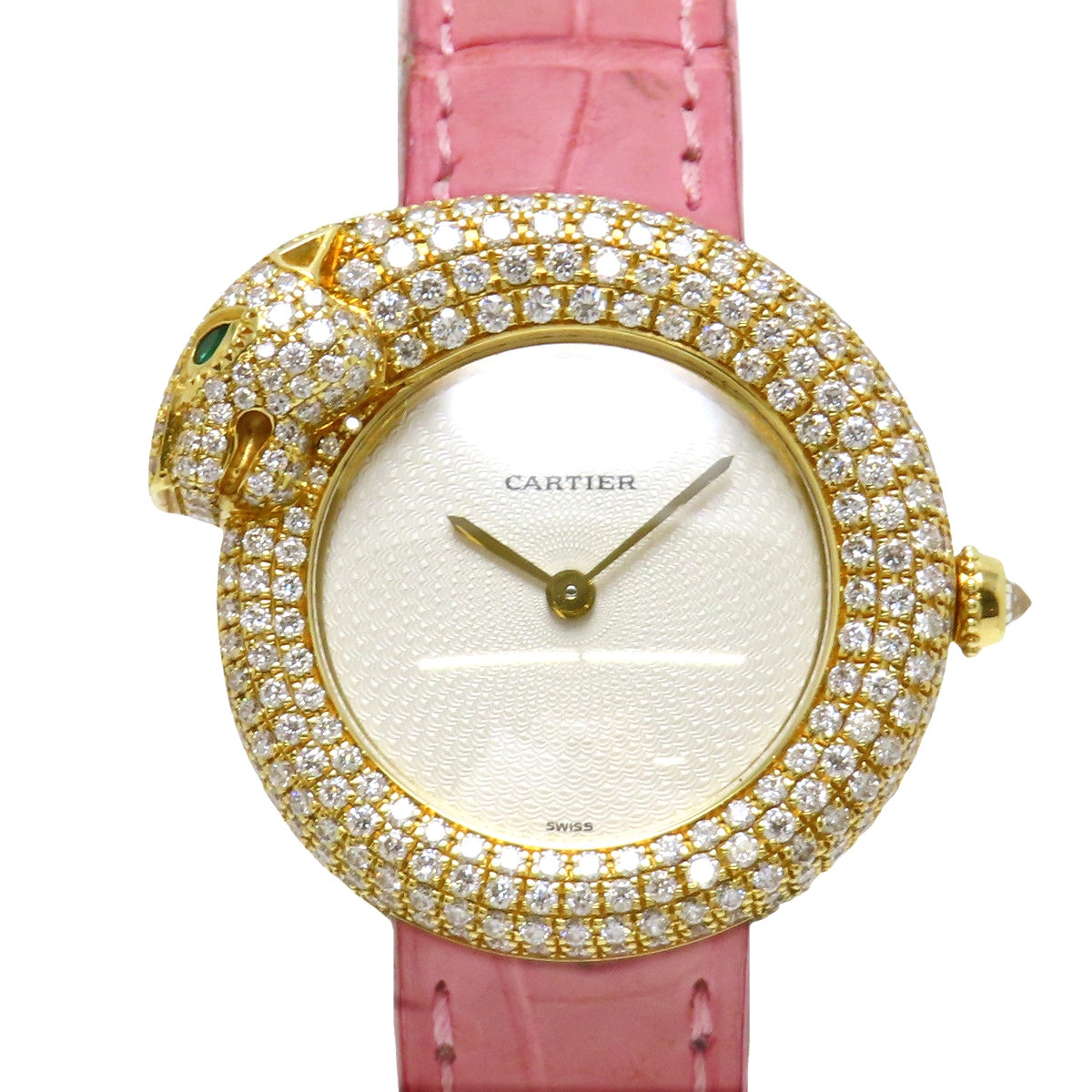 WF317551 Panthère 1925 Panther Quartz Ivory Diamond Bezel