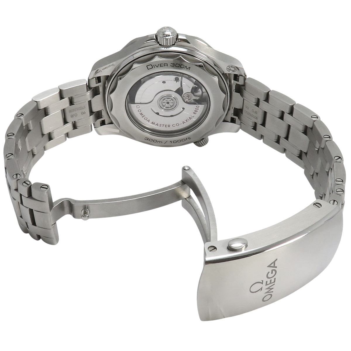 210.30.42.20.06.001 海马系列300米潜水表 不锈钢 自动上链 灰色