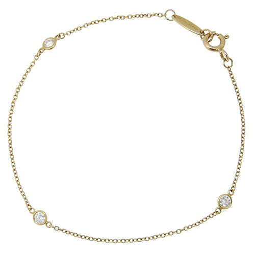 Diamond By the Yard Bracelet in 18K Yellow Gold (YG)