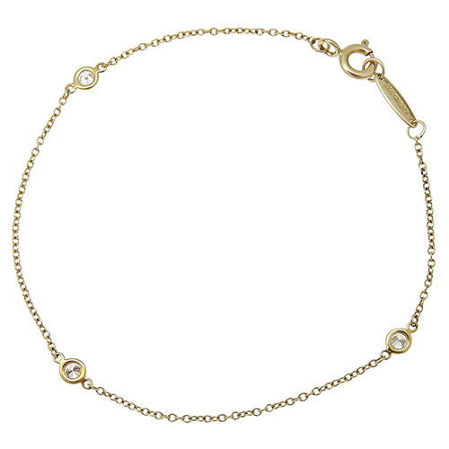 Diamond By the Yard Bracelet in 18K Yellow Gold (YG)