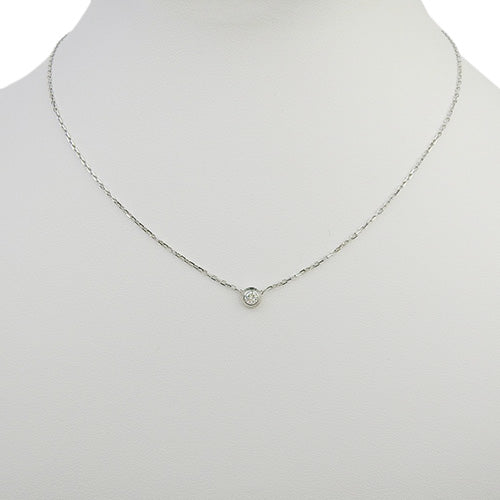 Amour 项链，大号款式，钻石，18K 白金，白金