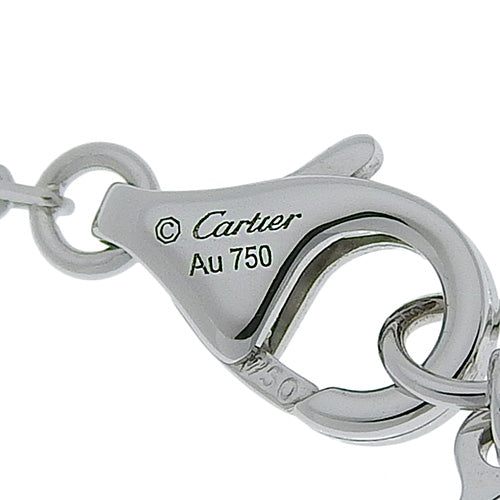 Amour 项链，大号款式，钻石，18K 白金，白金