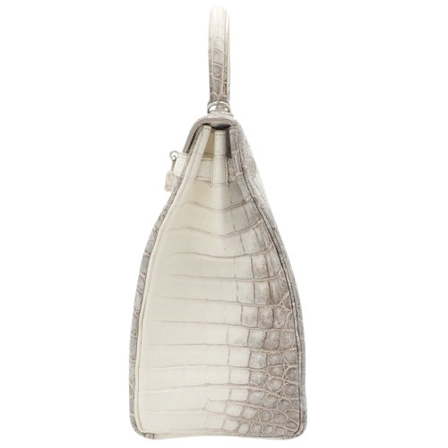 Kelly 32 (inner-stitched) Niloticus Mat Crocodile, Palladium Hardware, Himalaya Silver Hardware, Y stamp.