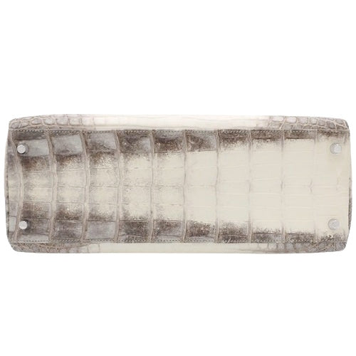 Kelly 32 (inner-stitched) Niloticus Mat Crocodile, Palladium Hardware, Himalaya Silver Hardware, Y stamp.