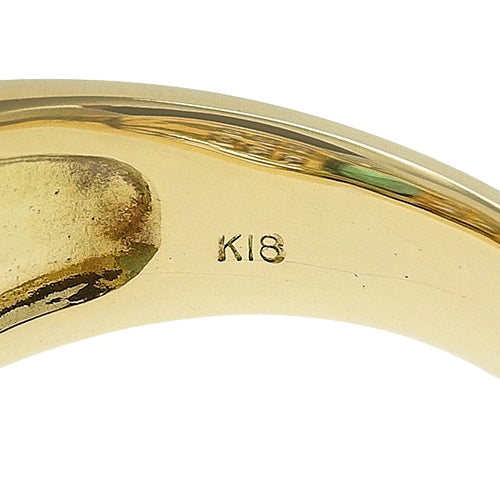 エメラルド ダイヤモンド リング E1.04/D0.50 イエローゴールド K18YG 9.2g アクセサリー ジュエリー