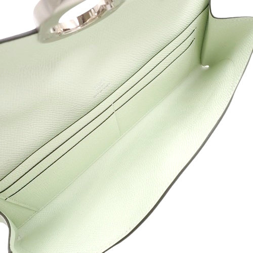 [未使用] Chaine d'Ancre To-Go Epsom 皮革配钯金配件、Vert Fizz、B 印章