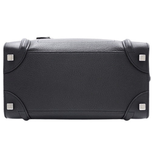 Luggage Micro Shopper with Old Logo, Drummed Calfskin, 167793DRU.38NO