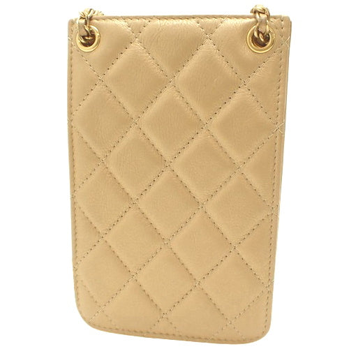 Matelasse Coco Mark Mini Chain Shoulder Bag in Lambskin