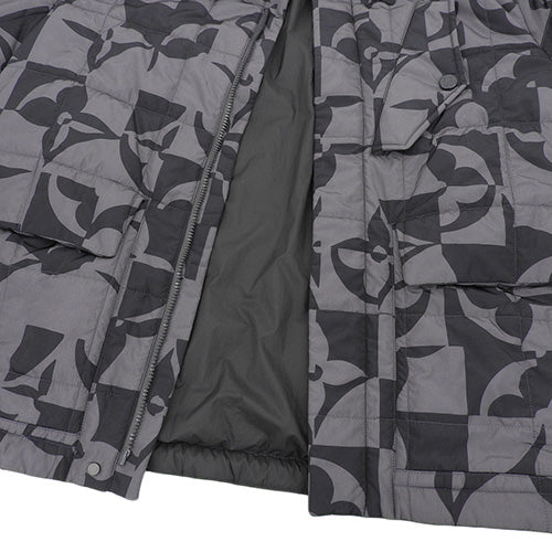 モノグラムフラワー キルティングブルゾン 50 RM221M ダブルジップ