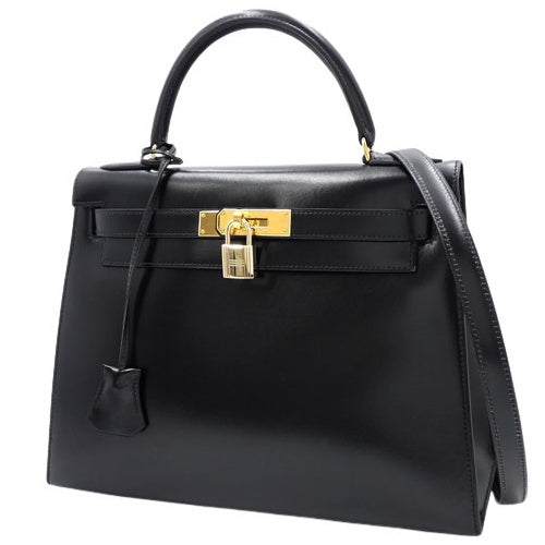 Kelly 28 (outside stitching) Box calf ○U stamp