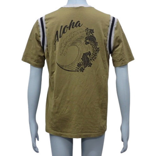 ALOHAロゴTシャツ RM181M アパレル ファッション 半袖 L コットン