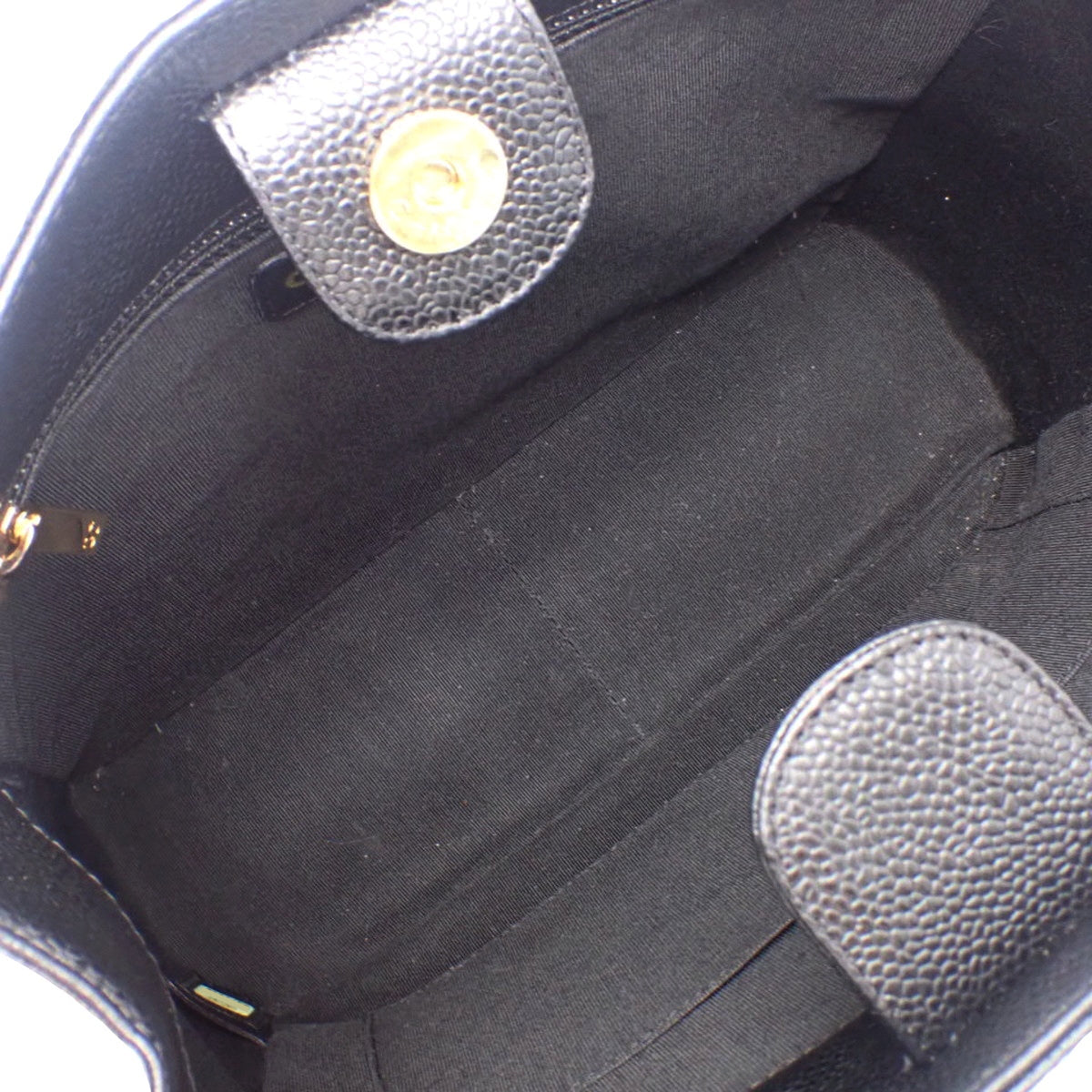 Matelasse PST Tote Bag, Caviar Skin, Black, A50994