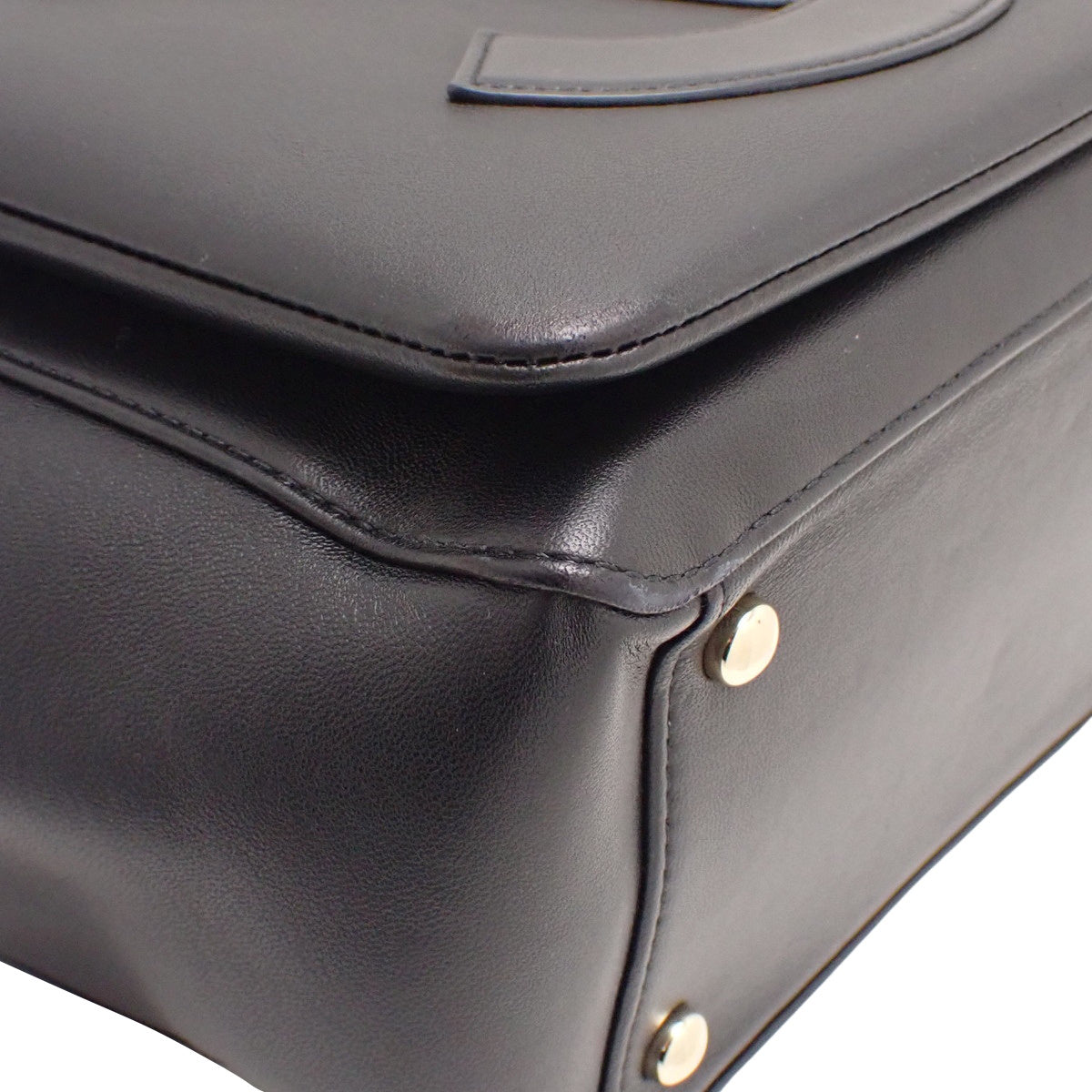 Coco Mark 羊皮双肩链条包，黑色 AS0326