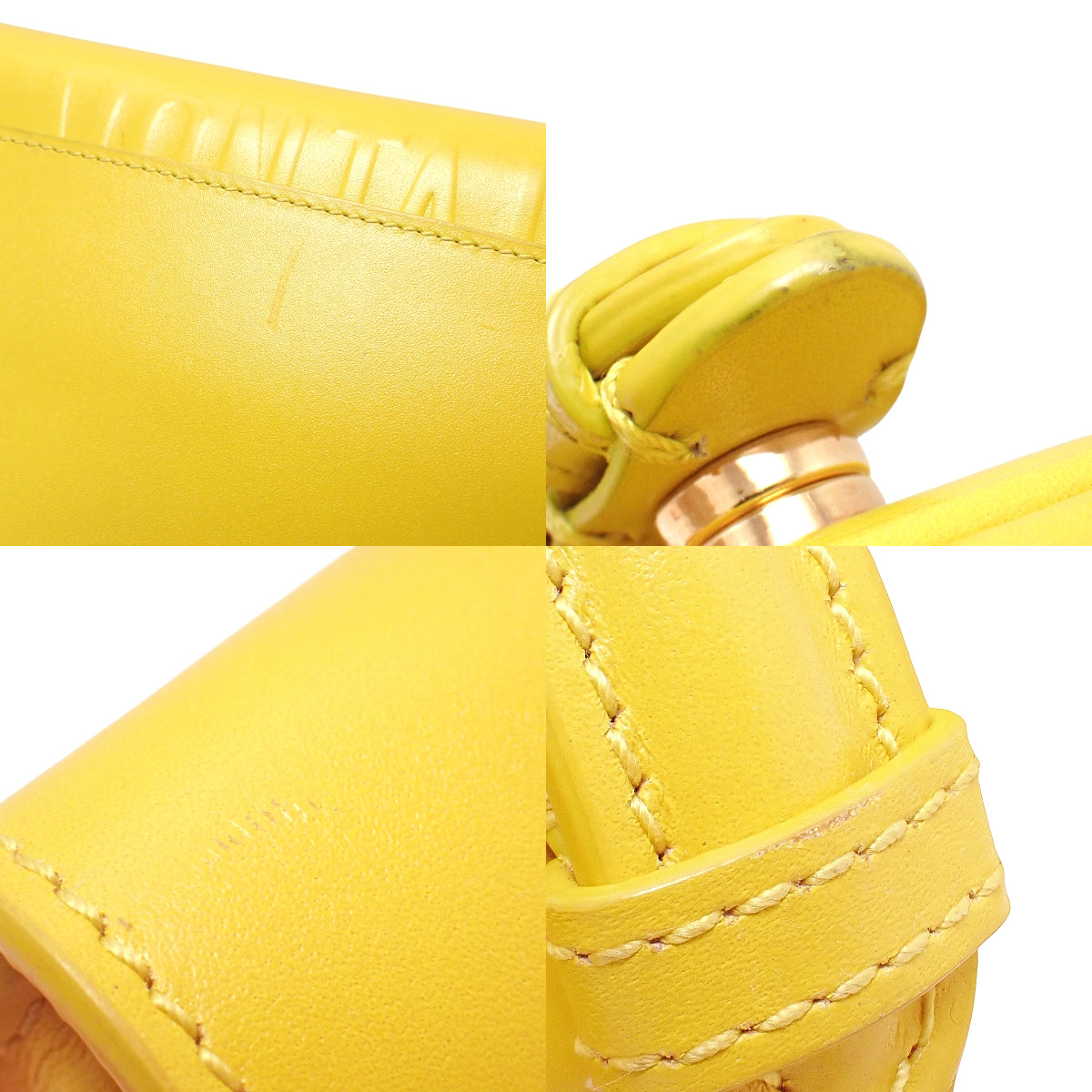 Bobby East-West ボビー イースト ウエストバッグ レザー イエロー