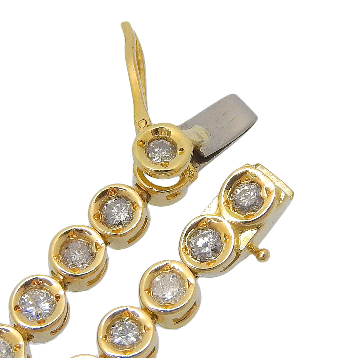 ダイヤモンド テニスブレスレット D2.00 K18 イエローゴールド YG