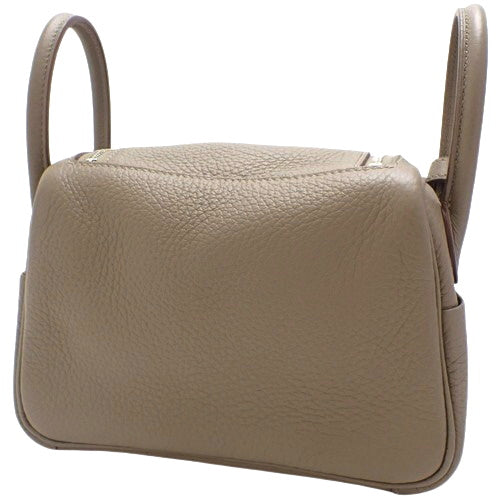 【新品】リンディミニ マキシカドリーユ トリヨンクレマンス パラジウム金具 エトゥープ W刻印