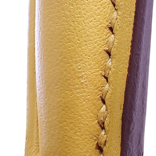 Kelly 25 (inner-stitched) Swift calfskin, Jeune Ambre color, gold hardware, Z stamp.