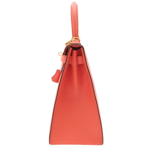 Kelly 28 (exterior stitching) Epsom calfskin, Rose Jaipur color, gold hardware, A stamp.