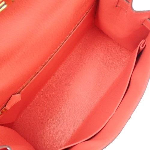 Kelly 28 (exterior stitching) Epsom calfskin, Rose Jaipur color, gold hardware, A stamp.