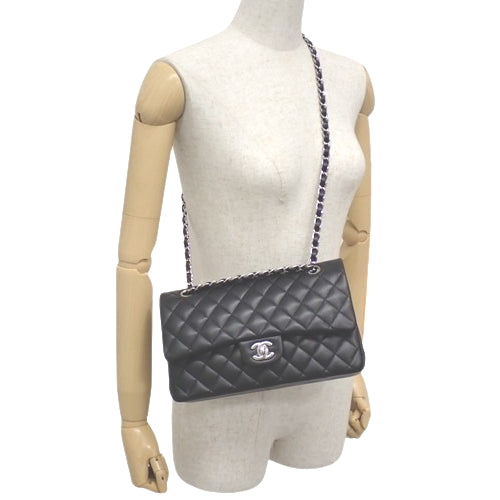 Matelasse Coco Mark 双翻盖链条单肩包皮革