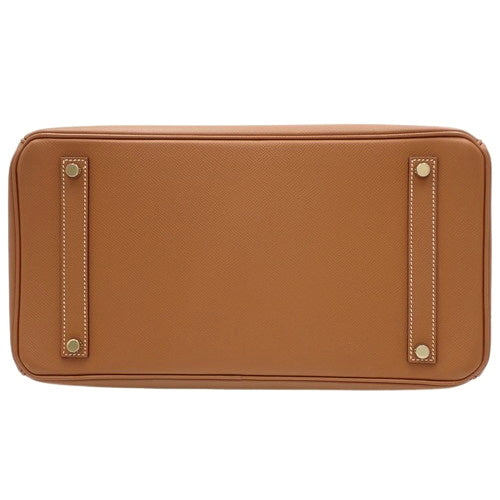 Epsom 皮革 Birkin 35 包，金色，K 字印