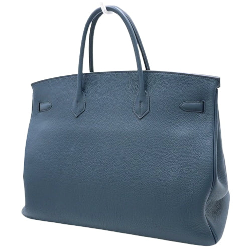 Birkin 40 Togo Palladium Hardware Blue de Plus Y Stamp